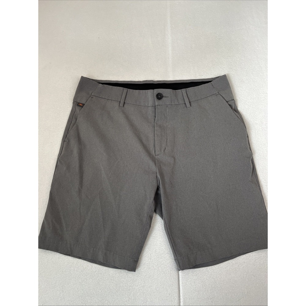 KJUS Trade Wind Men's Golf Shorts Size 34 10 in Inseam Gray